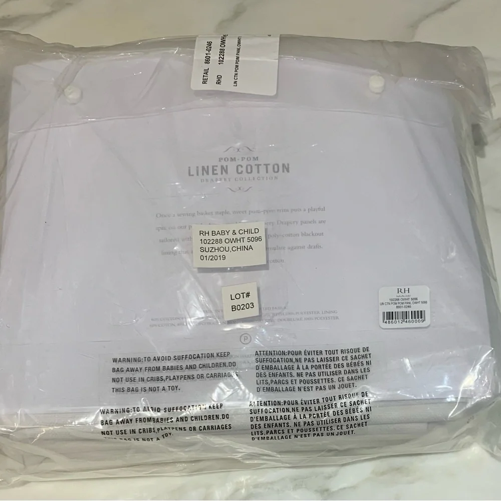Drapery curtain panel